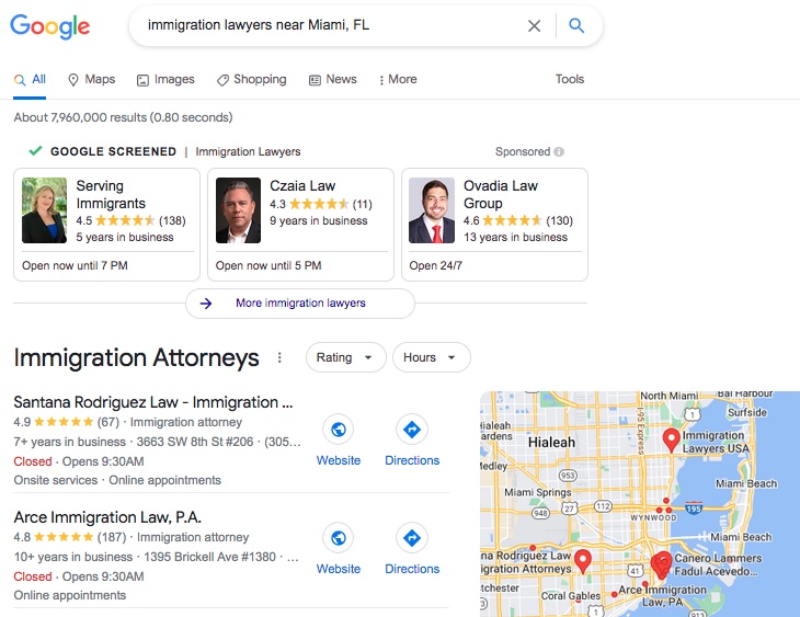 Immigration Attorney Google Search