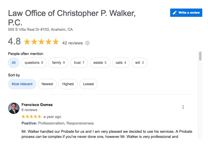 Bankruptcy Law Firm Google Reviews