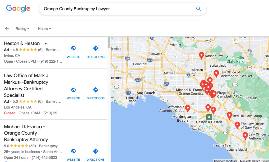 Bankruptcy Lawyer Google My Business