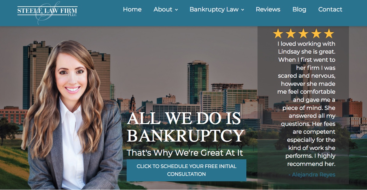 Bankruptcy Lawyer Website Design 1