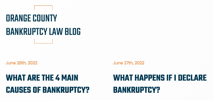 Bankruptcy Lawyer Blog